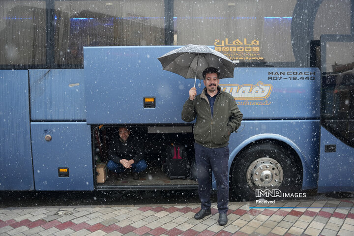 روز برفی پایانه‌های مسافربری شهرداری