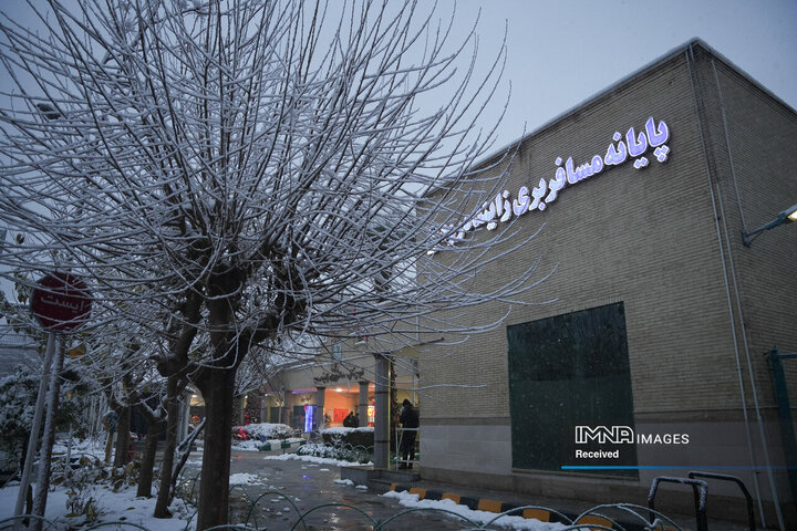 روز برفی پایانه‌های مسافربری شهرداری