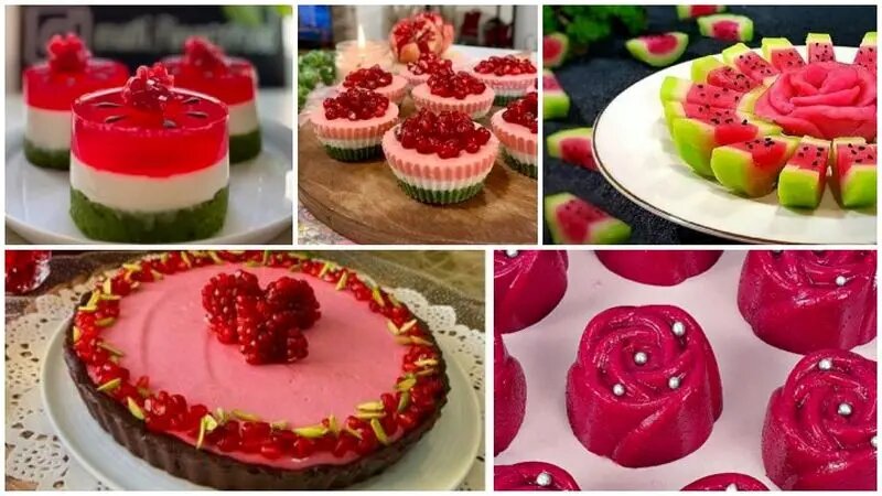 بهترین تزئین دسر و ژله شب یلدا برای عروس های ۱۴۰۴