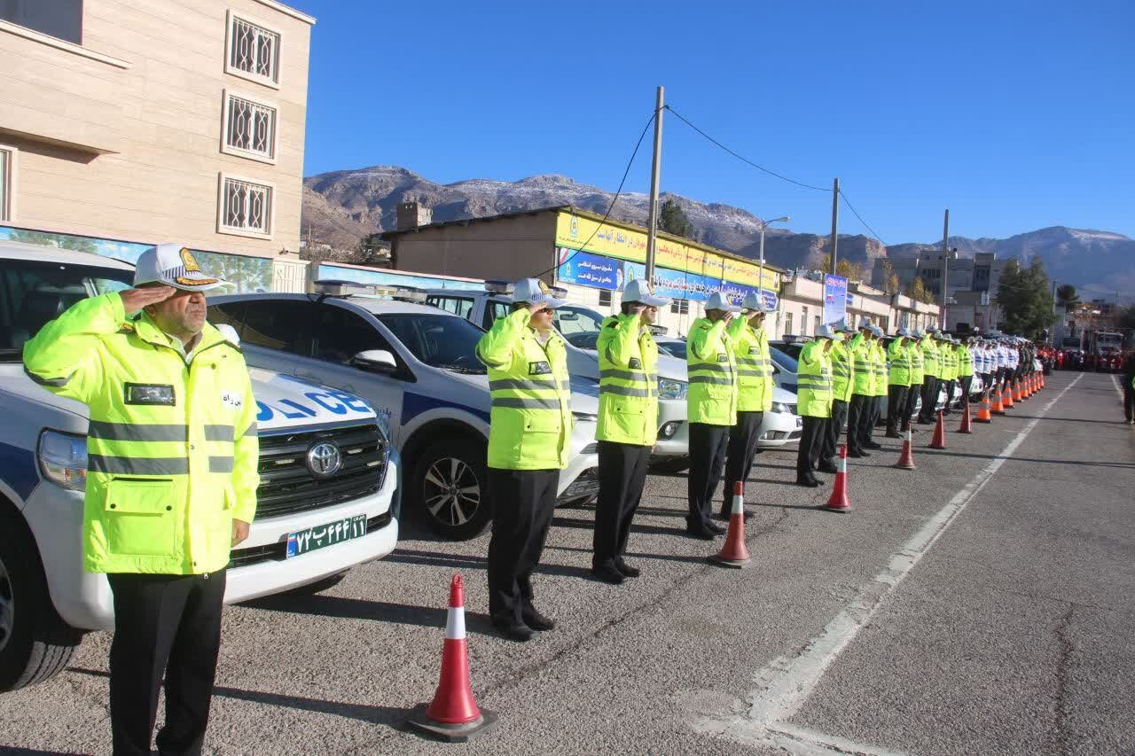 اجرای طرح زمستانه پلیس راه و دستگاه‌های خدماتی با هدف ارتقای ایمنی تردد در جاده‌های ایلام