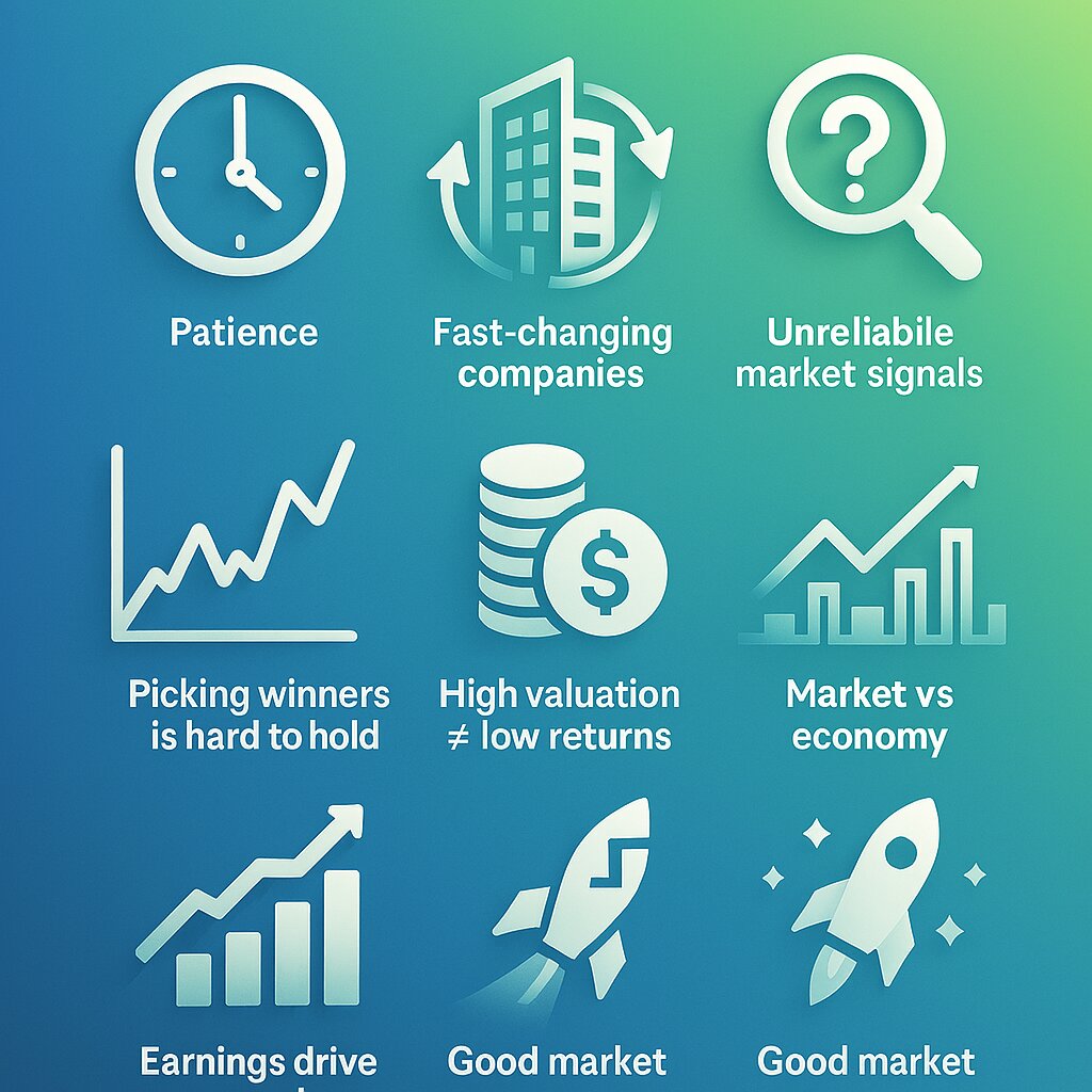 ۸ درس کلیدی سرمایهگذاری از بازار سهام ۲۰۲۵