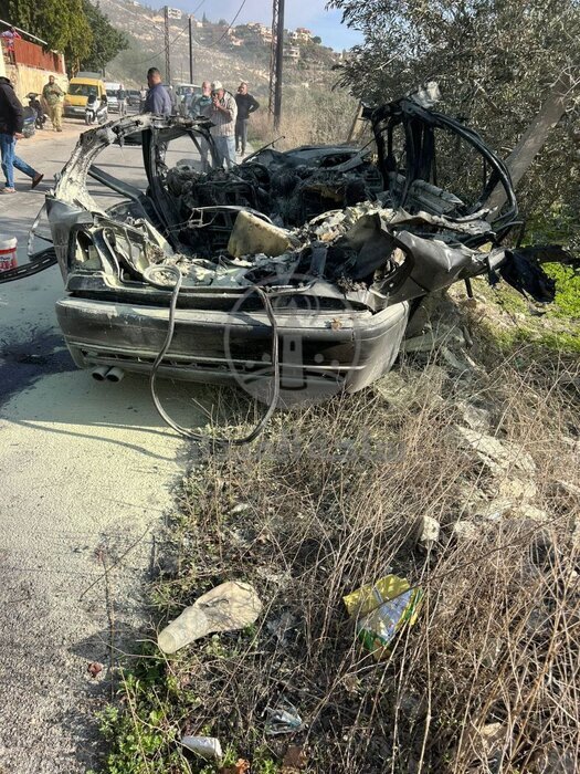 حمله پهپادی رژیم صهیونیستی به اطراف صیدا در جنوب لبنان