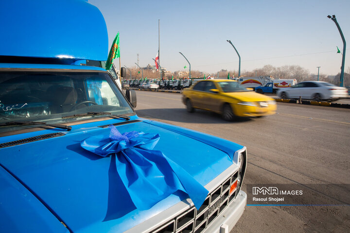 آیین رونمایی از ۴۰ دستگاه ماشین‌آلات جدید نظافت شهری اصفهان