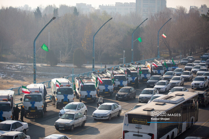 آیین رونمایی از ۴۰ دستگاه ماشین‌آلات جدید نظافت شهری اصفهان