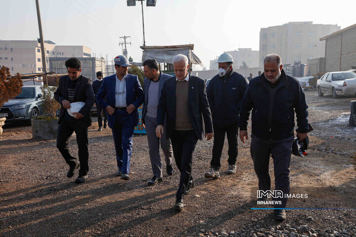 بازدید شهردار اصفهان از پروژه باغ مشاهیر