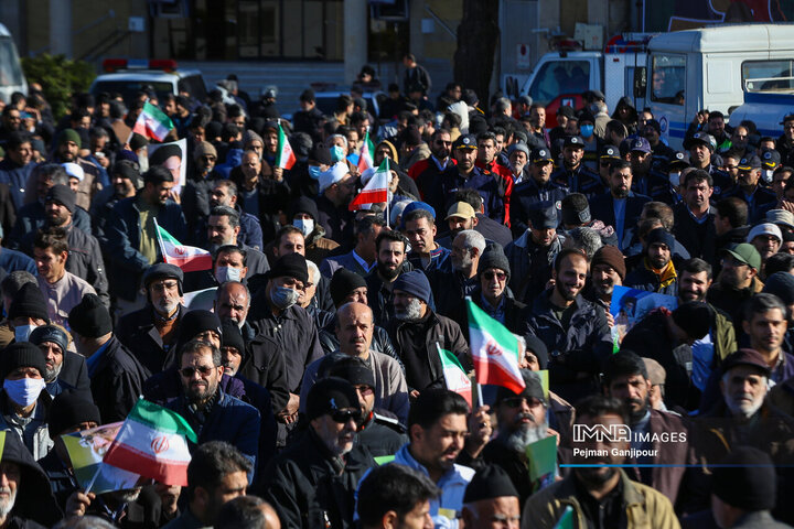 تجمع مردمی گرامیداشت حماسه 9 دی در اصفهان