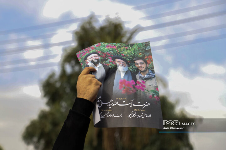 آیین تشییع آیت الله سیدعلی شفیعی در اهواز