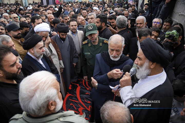 آیین تشییع آیت الله سیدعلی شفیعی در اهواز