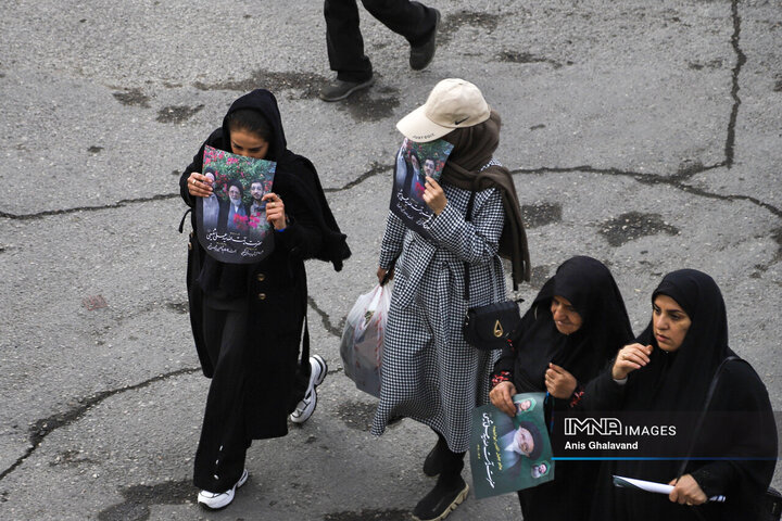 آیین تشییع آیت الله سیدعلی شفیعی در اهواز