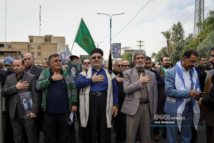 آیین تشییع آیت الله سیدعلی شفیعی در اهواز