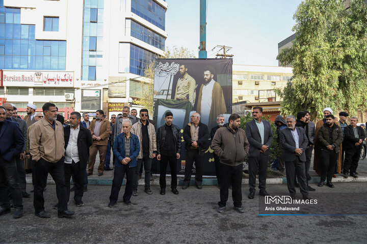 آیین تشییع آیت الله سیدعلی شفیعی در اهواز