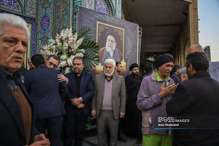 آیین تشییع آیت الله سیدعلی شفیعی در اهواز