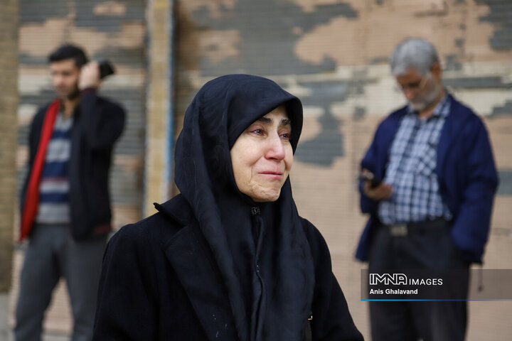 آیین تشییع آیت الله سیدعلی شفیعی در اهواز