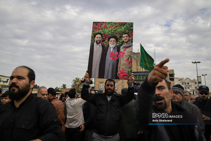 آیین تشییع آیت الله سیدعلی شفیعی در اهواز