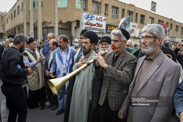 آیین تشییع آیت الله سیدعلی شفیعی در اهواز