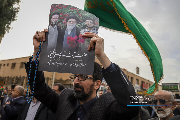 آیین تشییع آیت الله سیدعلی شفیعی در اهواز