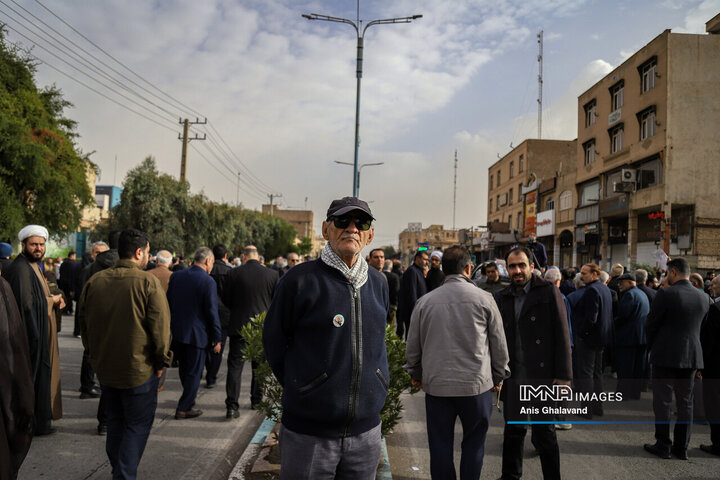 آیین تشییع آیت الله سیدعلی شفیعی در اهواز