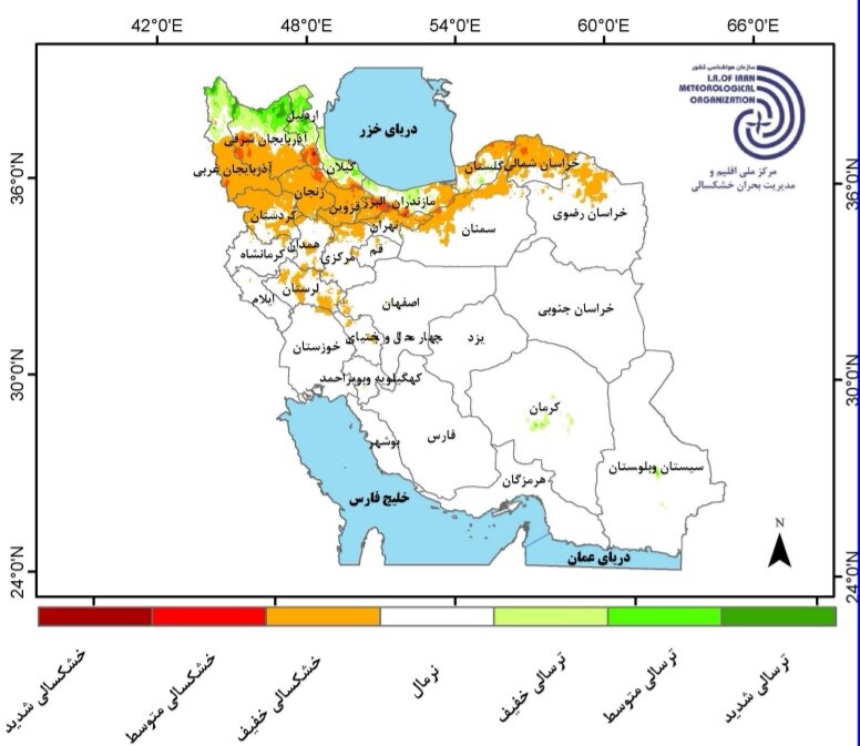 پیش بینی بارش استان ها و تحلیل کارنامه بارش کشور در سال زراعی ۱۴۰۴