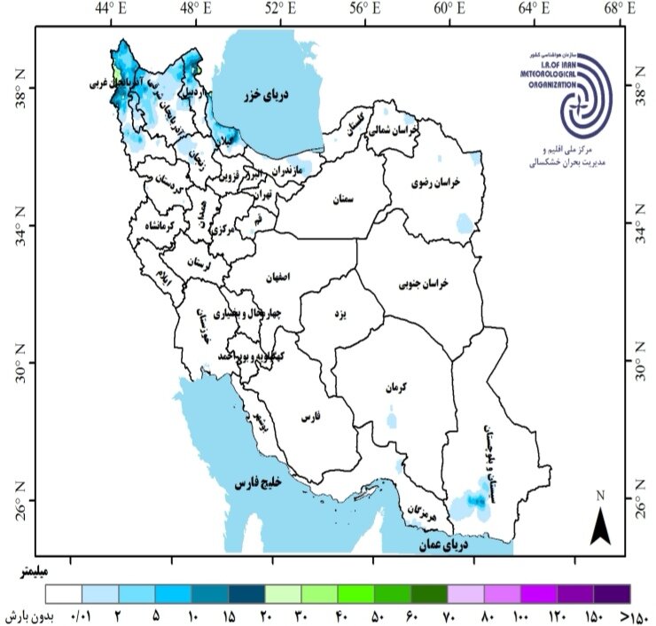 پیش بینی بارش استان ها و تحلیل کارنامه بارش کشور در سال زراعی ۱۴۰۴