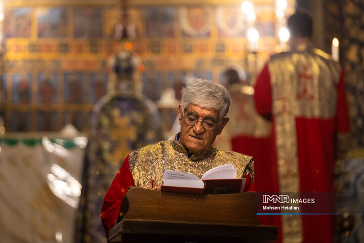 مراسم سال نو میلادی در کلیسای وانک