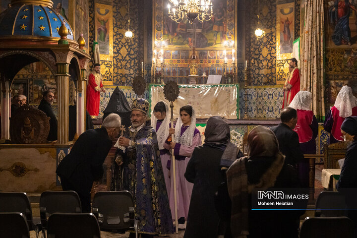 مراسم سال نو میلادی در کلیسای وانک