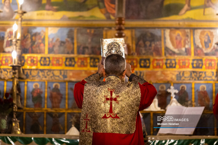 مراسم سال نو میلادی در کلیسای وانک