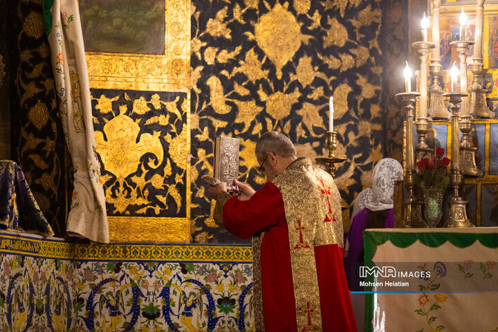 مراسم سال نو میلادی در کلیسای وانک