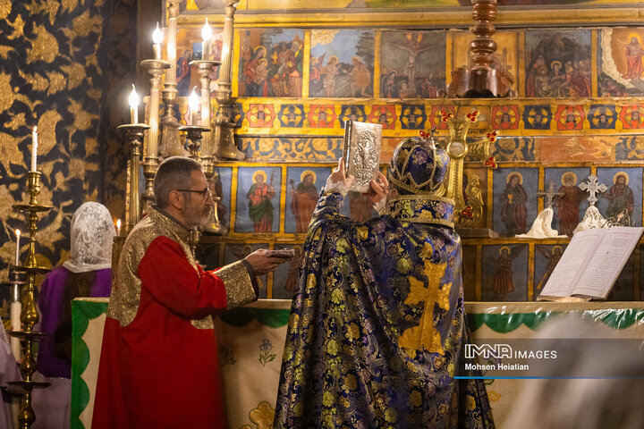 مراسم سال نو میلادی در کلیسای وانک