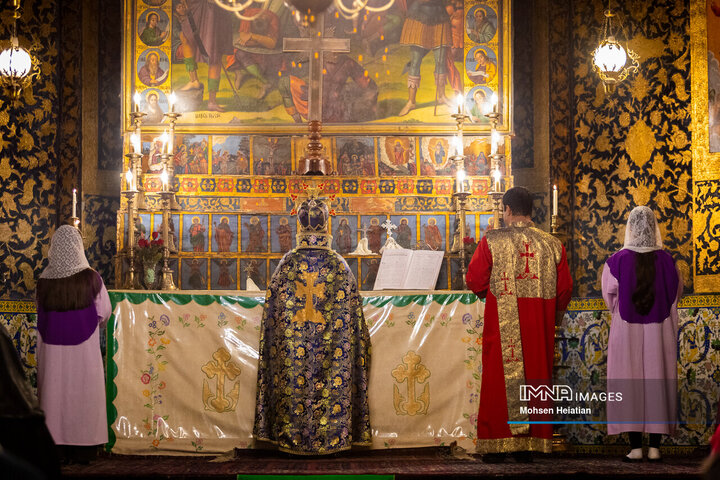 مراسم سال نو میلادی در کلیسای وانک