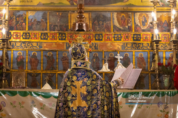 مراسم سال نو میلادی در کلیسای وانک