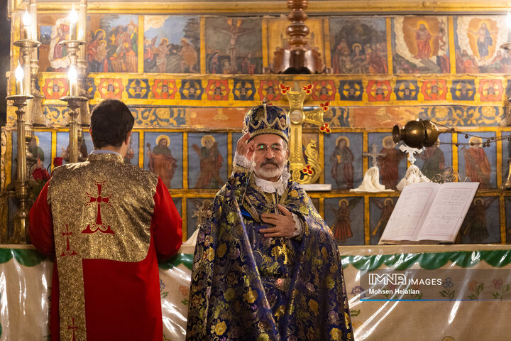 مراسم سال نو میلادی در کلیسای وانک