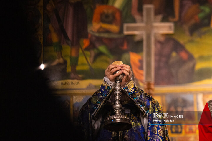 مراسم سال نو میلادی در کلیسای وانک