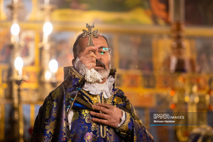 مراسم سال نو میلادی در کلیسای وانک