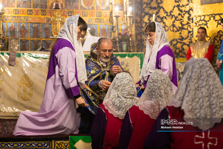 مراسم سال نو میلادی در کلیسای وانک