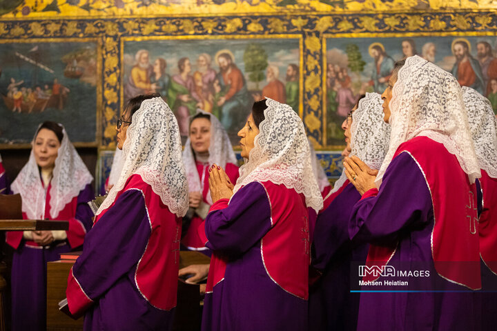 مراسم سال نو میلادی در کلیسای وانک