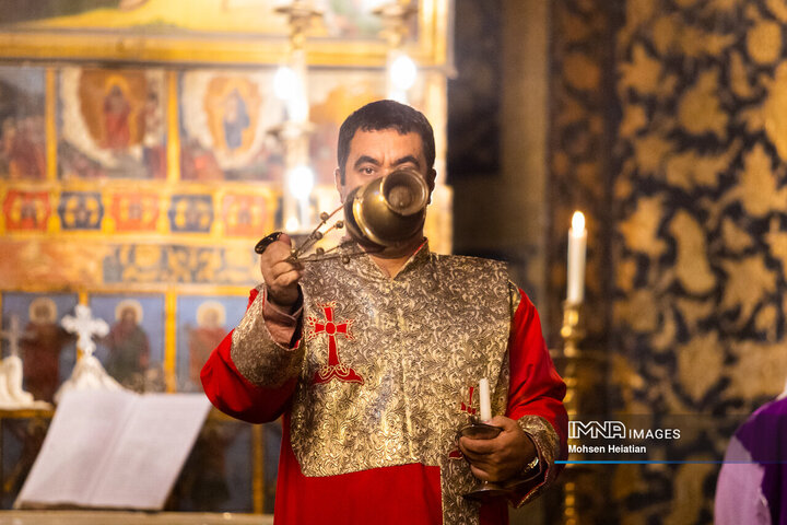 مراسم سال نو میلادی در کلیسای وانک