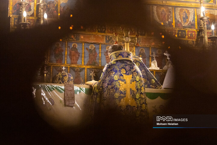 مراسم سال نو میلادی در کلیسای وانک