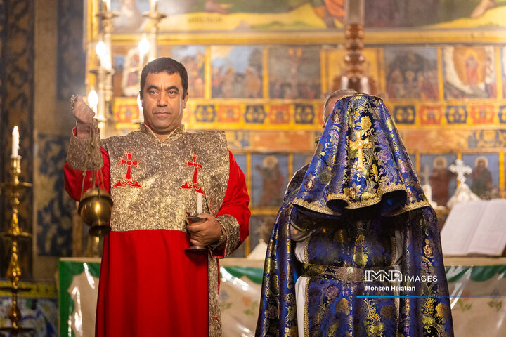 مراسم سال نو میلادی در کلیسای وانک