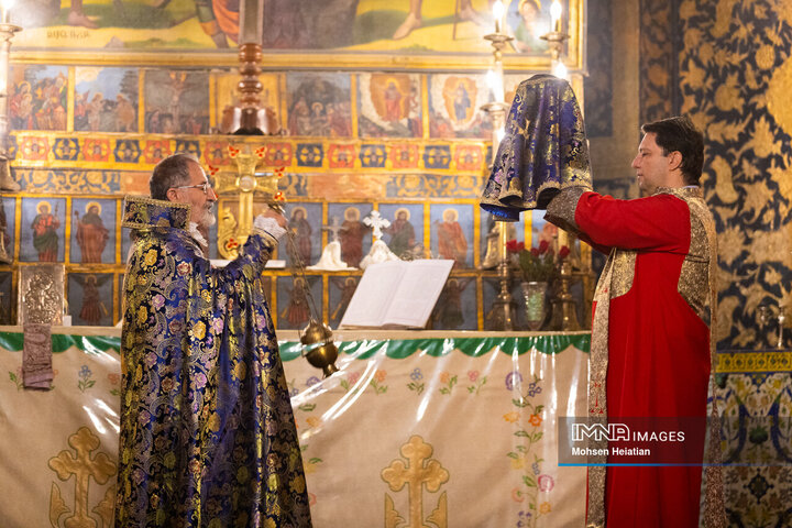 مراسم سال نو میلادی در کلیسای وانک