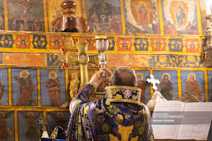 مراسم سال نو میلادی در کلیسای وانک