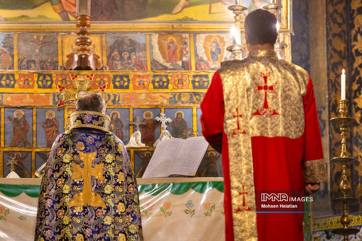 مراسم سال نو میلادی در کلیسای وانک