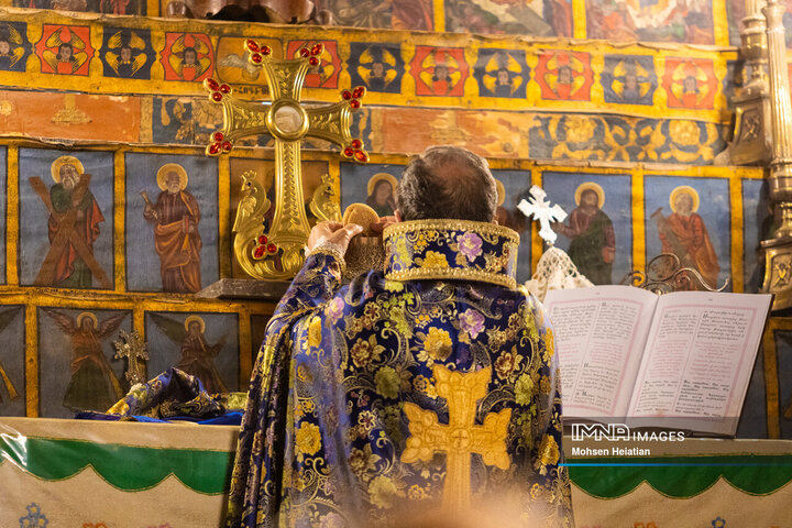 مراسم سال نو میلادی در کلیسای وانک