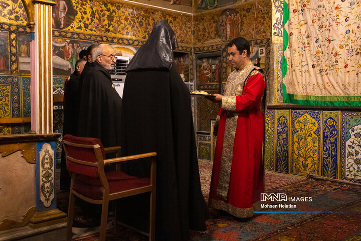 مراسم سال نو میلادی در کلیسای وانک