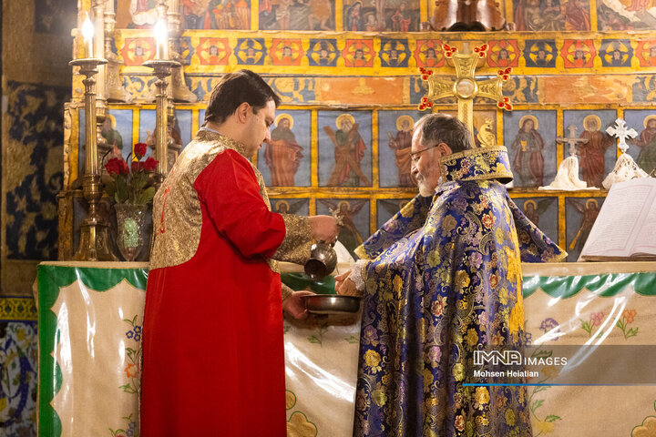 مراسم سال نو میلادی در کلیسای وانک