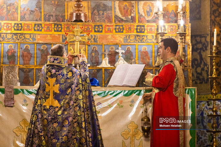 مراسم سال نو میلادی در کلیسای وانک