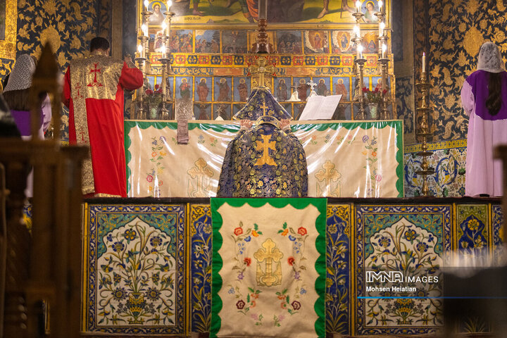 مراسم سال نو میلادی در کلیسای وانک