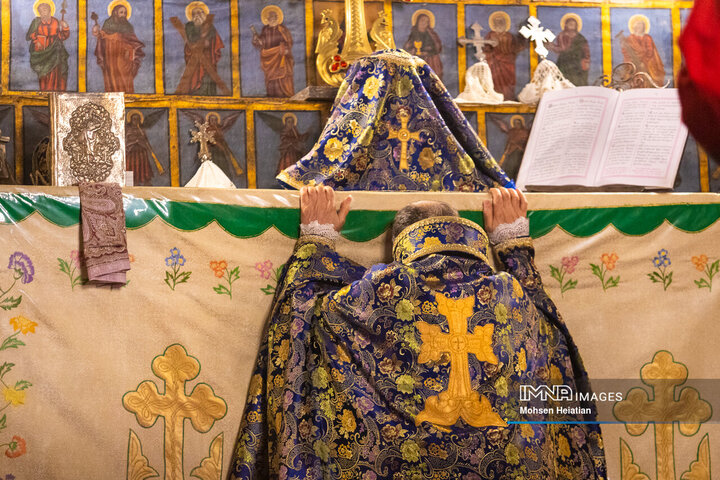 مراسم سال نو میلادی در کلیسای وانک