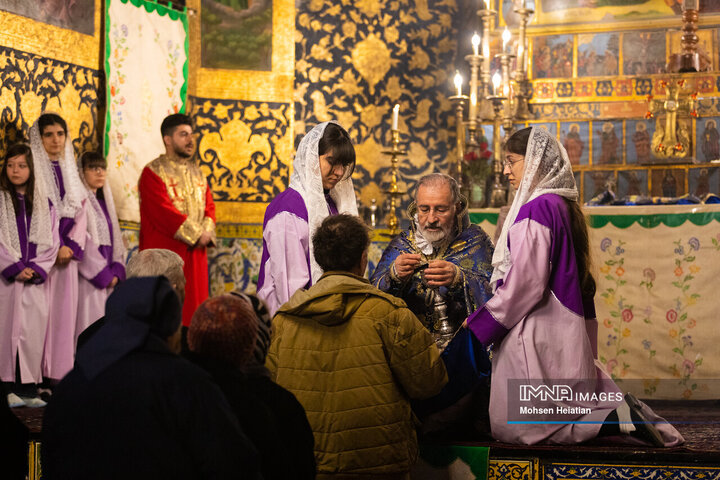 مراسم سال نو میلادی در کلیسای وانک