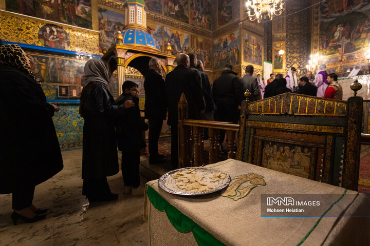 مراسم سال نو میلادی در کلیسای وانک