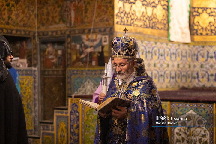 مراسم سال نو میلادی در کلیسای وانک